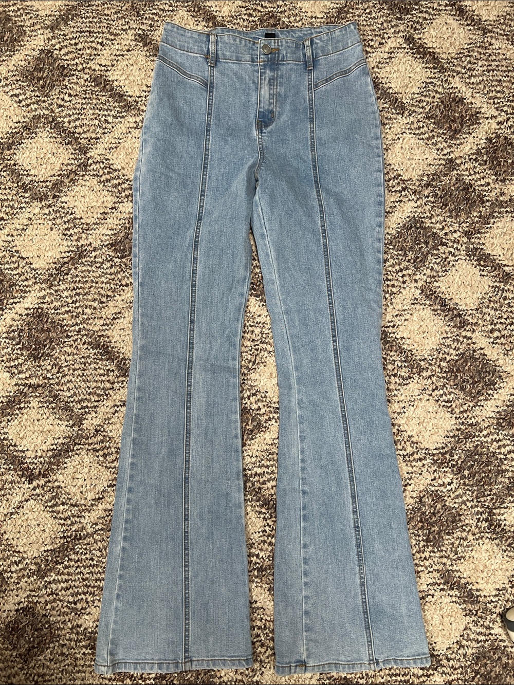 Windsor Light Blue High-Rise Flare Jeans